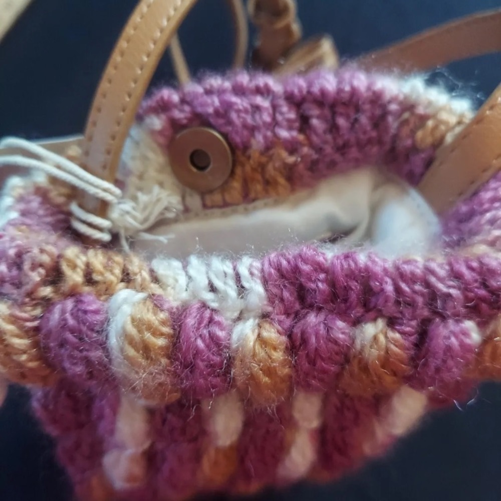 Universal Thread Crochet Multicolored Crossbody P… - image 2